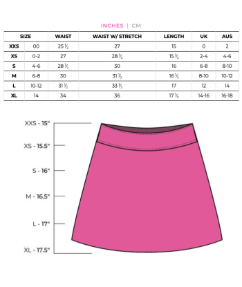 Golftini: Women's  16.5" Pull-On Stretch Skort - Sunrise-Sunset la chaussure