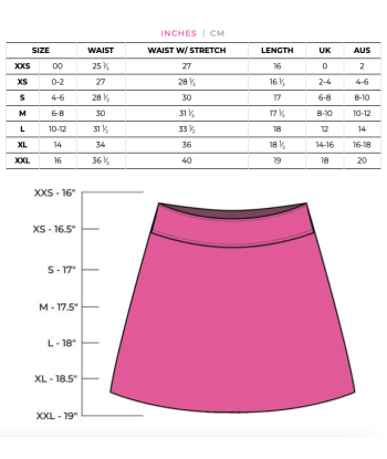 Golftini: Women's  17.5" Pull-On Stretch Skort - Sunrise-Sunset en ligne des produits 