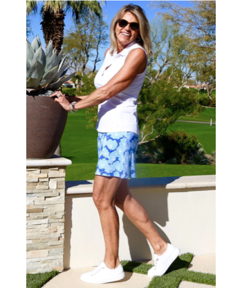 Golftini: Women's 17.5" Pull-On Stretch Skort - Blue Skies en ligne des produits 