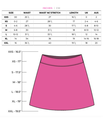 Golftini: Women's 18" Pull-On Ruffle Stretch Skort - Want It All de pas cher