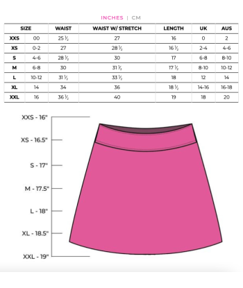 Golftini: Women's 17.5" Pull-On Stretch Skort - Work From Home À commander