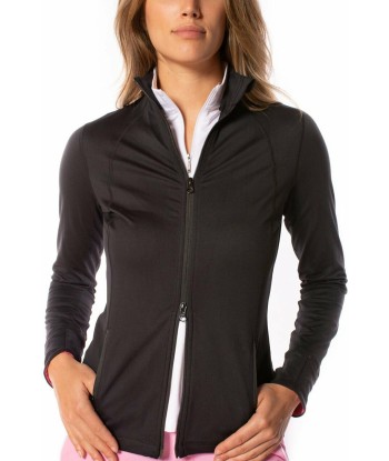 Golftini: Women's Double-Zip Sport Jacket - Black and Pink ouvre sa boutique