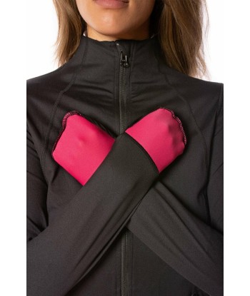 Golftini: Women's Double-Zip Sport Jacket - Black and Pink ouvre sa boutique