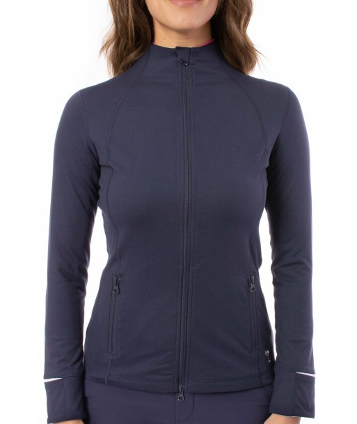 Golftini: Women's Double-Zip Sport Jacket - Navy and White Jusqu'à 80% De Réduction