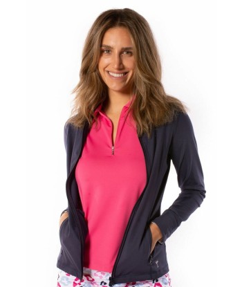 Golftini: Women's Double-Zip Sport Jacket - Navy and White Jusqu'à 80% De Réduction