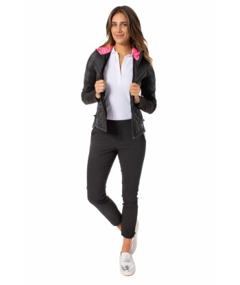 Golftini: Women's Hooded Windbreaker Jacket - Black du meilleur 