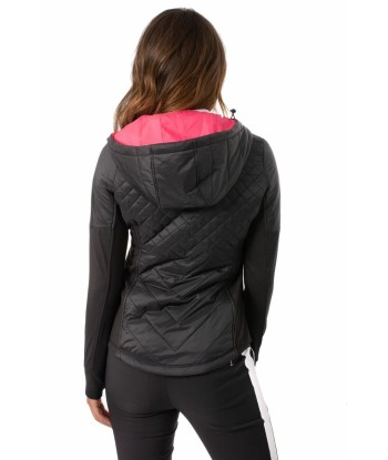 Golftini: Women's Hooded Windbreaker Jacket - Black du meilleur 