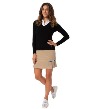 Golftini: Women's Khaki Side Pleat Performance Skort - Cafe' (Size: 2) SALE Venez découvrir notre 