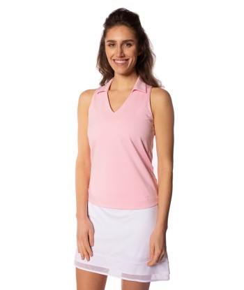 Golftini: Women's Lisa Sleeveless Sport Polo - Light Pink est présent 