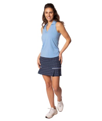 Golftini: Women's Lisa Sleeveless Sport Polo - Sky Blue de l' environnement