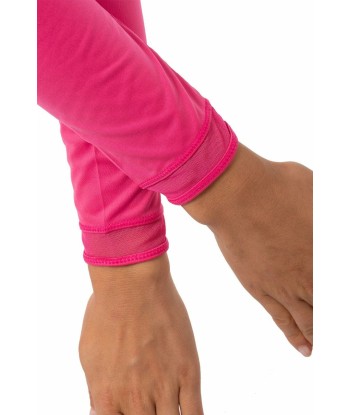 Golftini: Women's Long Sleeve Mesh Trim Top - Hot Pink s'inspire de l'anatomie humaine