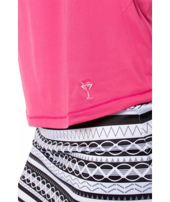 Golftini: Women's Long Sleeve Mesh Trim Top - Hot Pink s'inspire de l'anatomie humaine