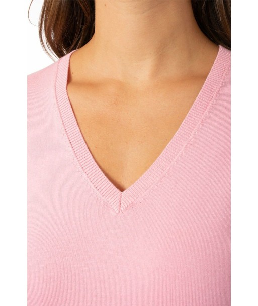 Golftini: Women's Long Sleeve V-Neck Sweater -  Light Pink vente chaude votre 