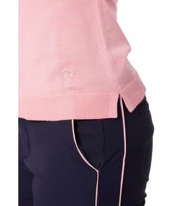 Golftini: Women's Long Sleeve V-Neck Sweater -  Light Pink vente chaude votre 