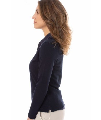 Golftini: Women's Long Sleeve V-Neck Sweater - Navy prix