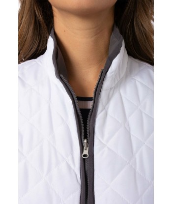 Golftini: Women's Reversible Wind Vest - White / Grey le concept de la Pate a emporter 