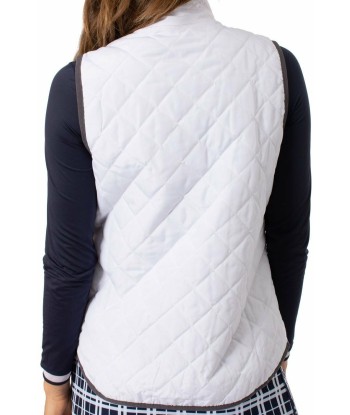 Golftini: Women's Reversible Wind Vest - White / Grey le concept de la Pate a emporter 